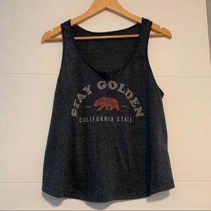 Stay Golden California State Tank Top
